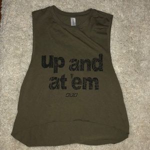 Green slightly wore tank top